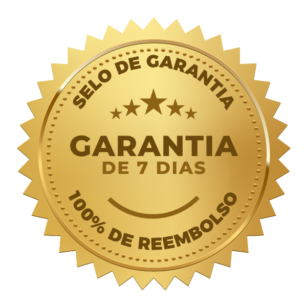 Etiqueta Selo de Garantia 30 Dias Criativo Dourado